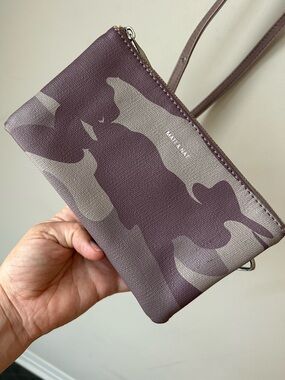 Matt & Nat Triplet Camo Crossbody Bag Vegan 3-Zip Y2K Utility